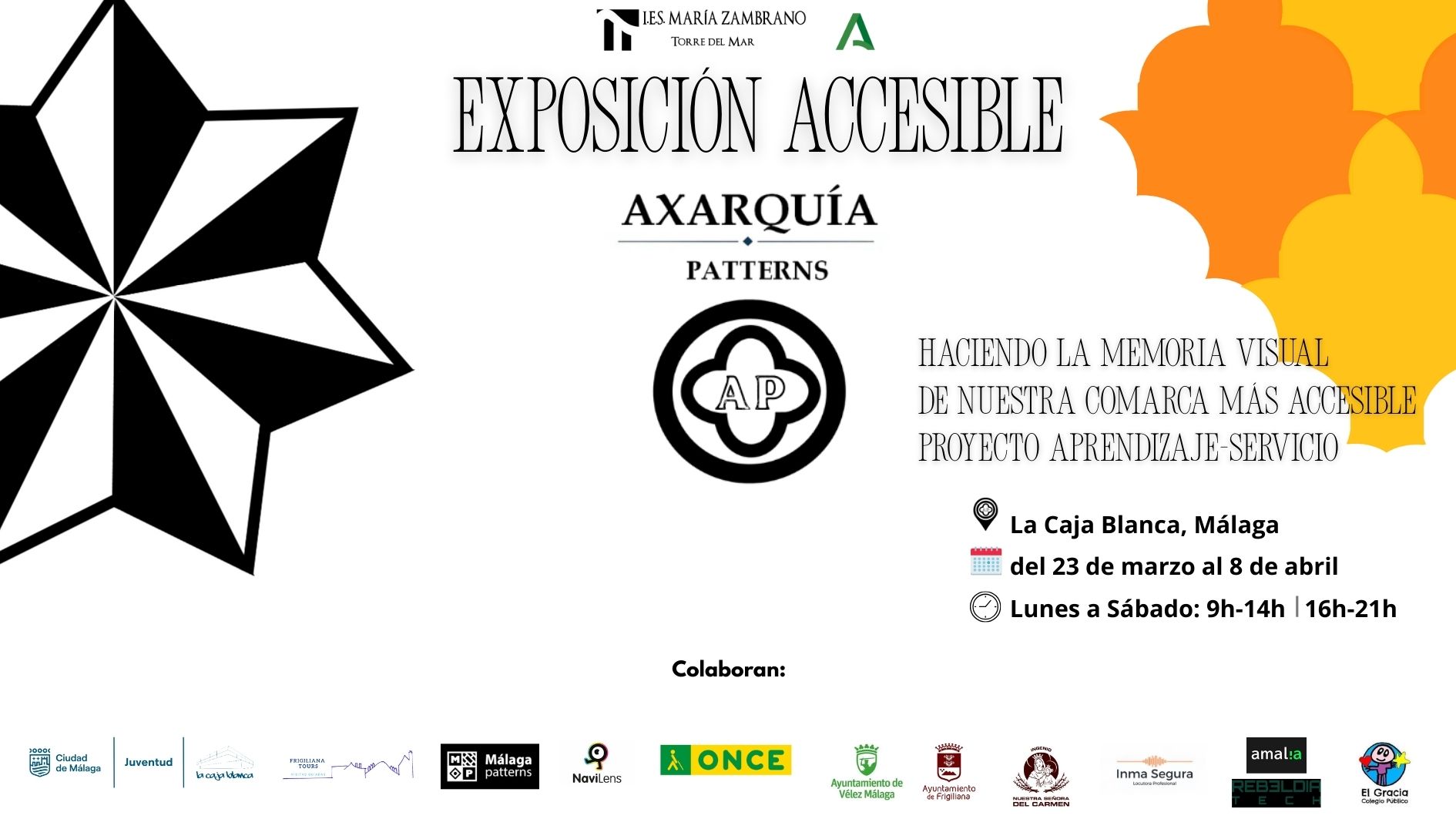 Póster expo AP Caja Blanca horizontal