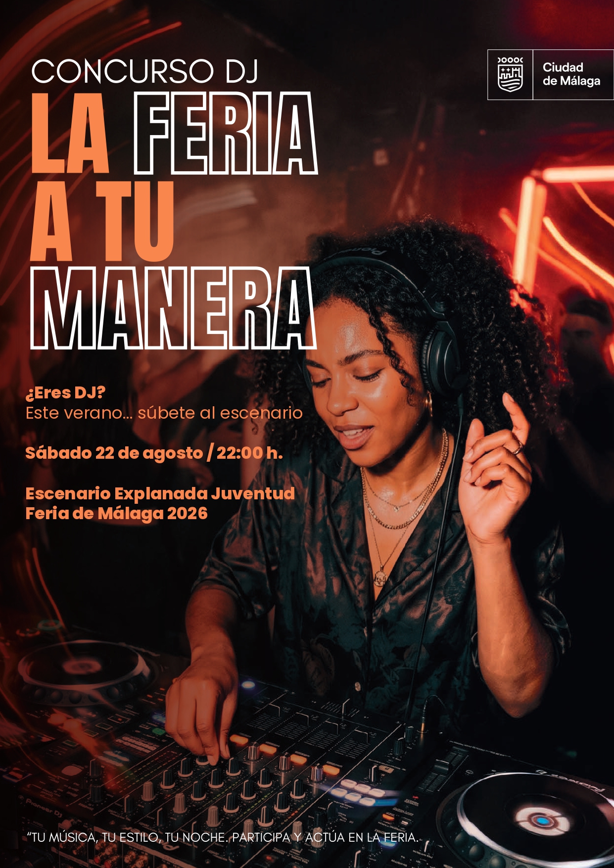 Concurso_DJ A TU MANERA_FERIA JOVEN MALAGA 2026_Cartel